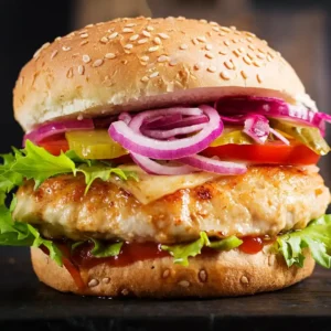 Grilled Chicken Burger by AR Kebabs