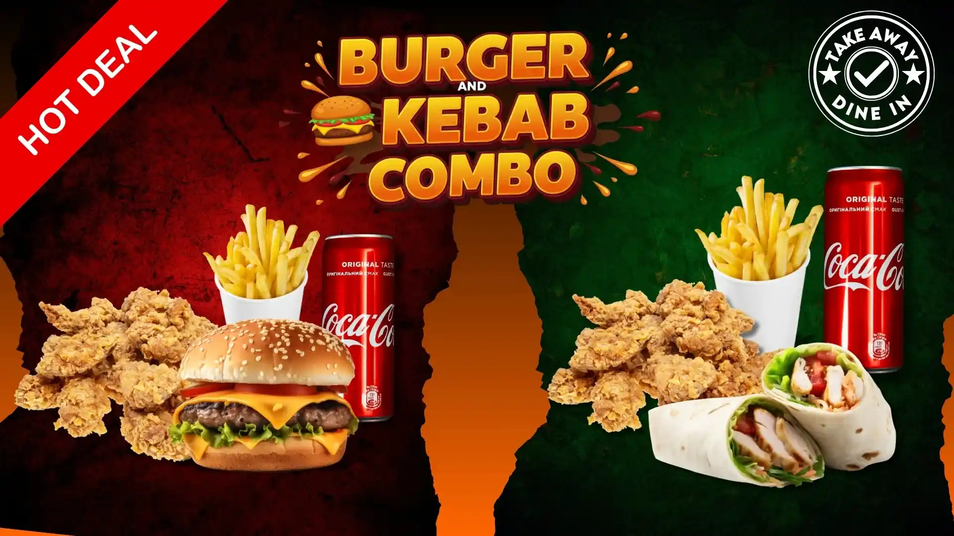Burger and Kebab Combo Offer by AR Kebabs